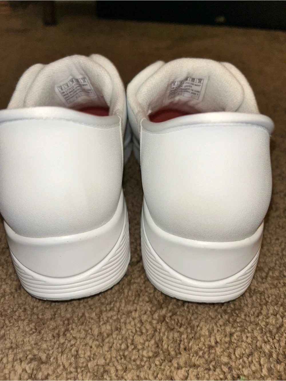 Skechers Slip- White Memory Foam Sport sneaker 177112 women's size 6 NWOB